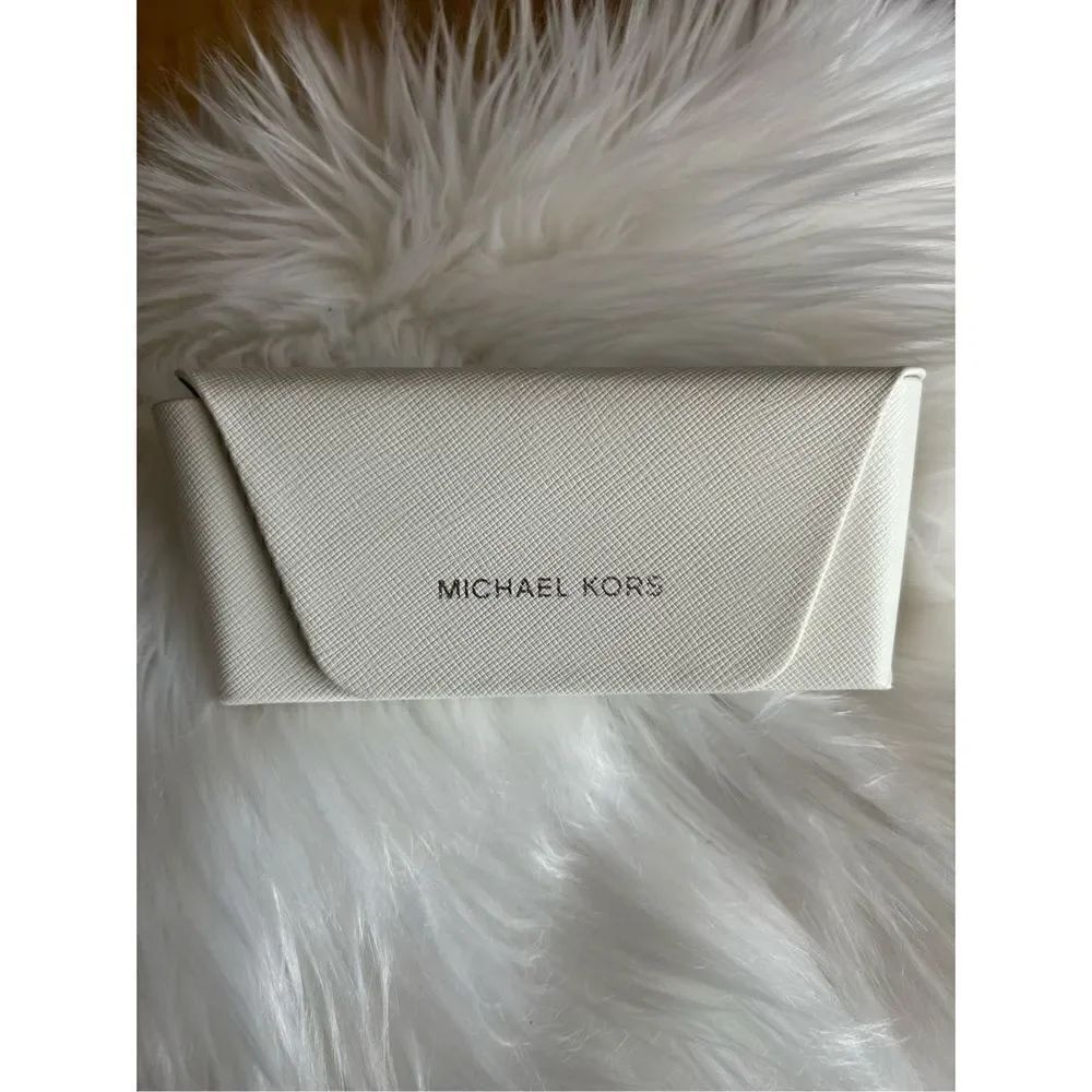 Michael Kors white sunglasses case eye glass case